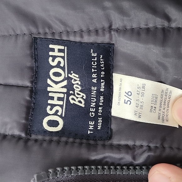 OshKosh B'Gosh Boys' Ski Jacket and Snowbib Snowsuit Set Size 5 - Picture 14 of 14